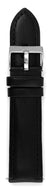 Quick Release Leather Watch Strap - Black