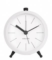 Karlsson White Button Alarm Clock