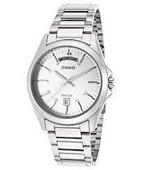 Casio Stainless Steel Watch With day date indicator