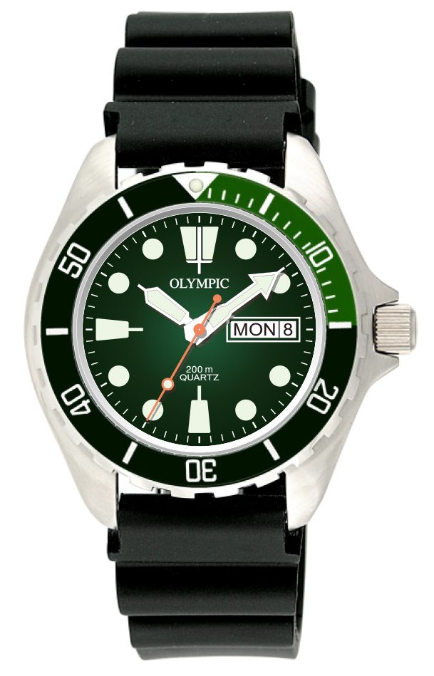 Gents Olympic Dive Watch - Green