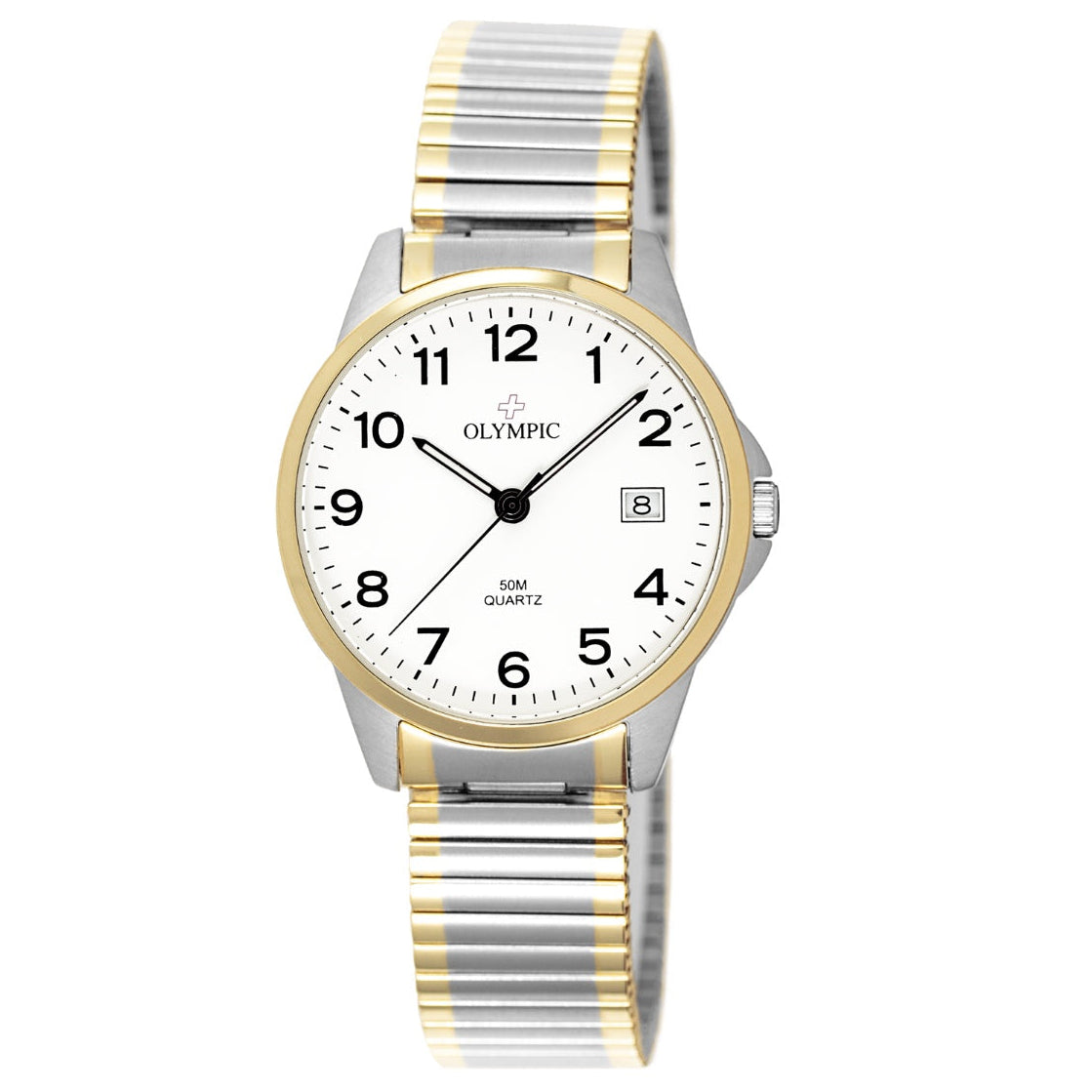 Olympic Men's Watch -  Expanding Band - 2-Tone