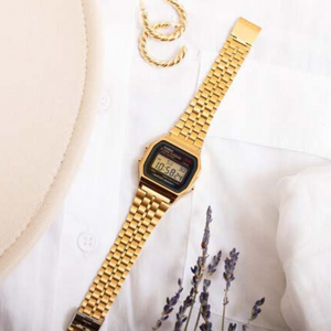 Casio Vintage Digital Watch Gold & Black