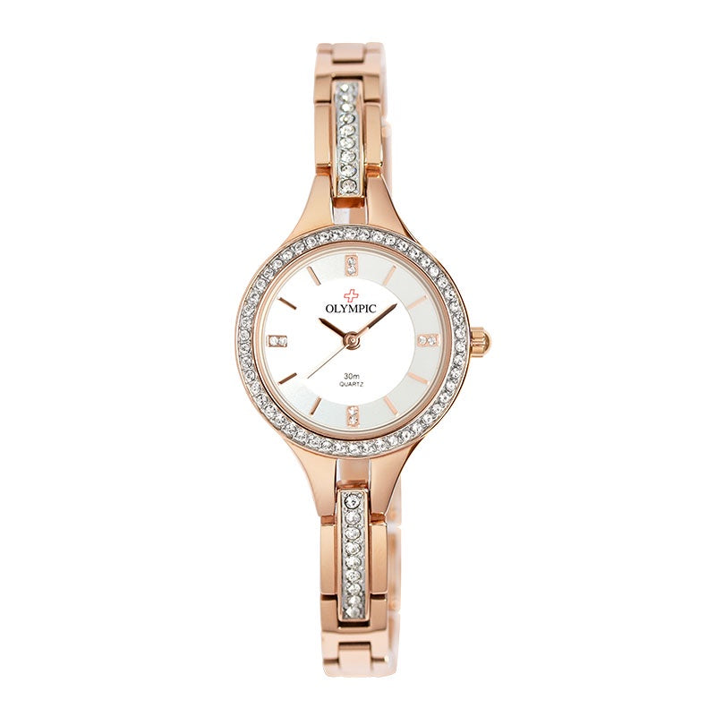 Ladies Olympic Halo Rose Gold Watch