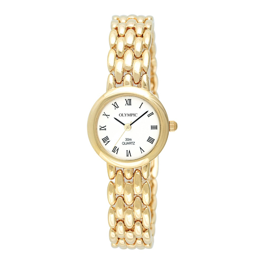 Olympic Ladies Watch Roman Numerals - Gold