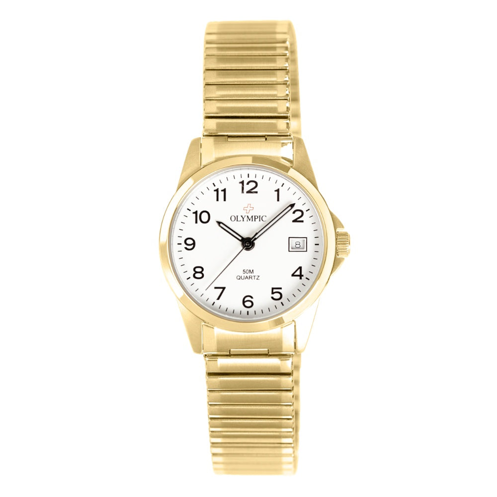 Olympic Ladies Watch Expanding Band - Gold