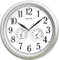 Rhythm Wall Clock 33cm – Thermometer & Hygrometer