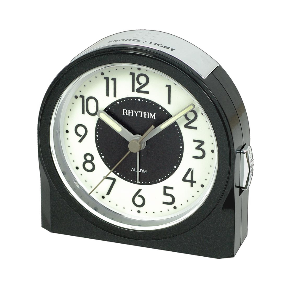 Rhythm Alarm Clock – Super Silent Black