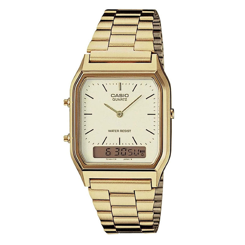 Casio  Vintage Duo Display Watch - Gold