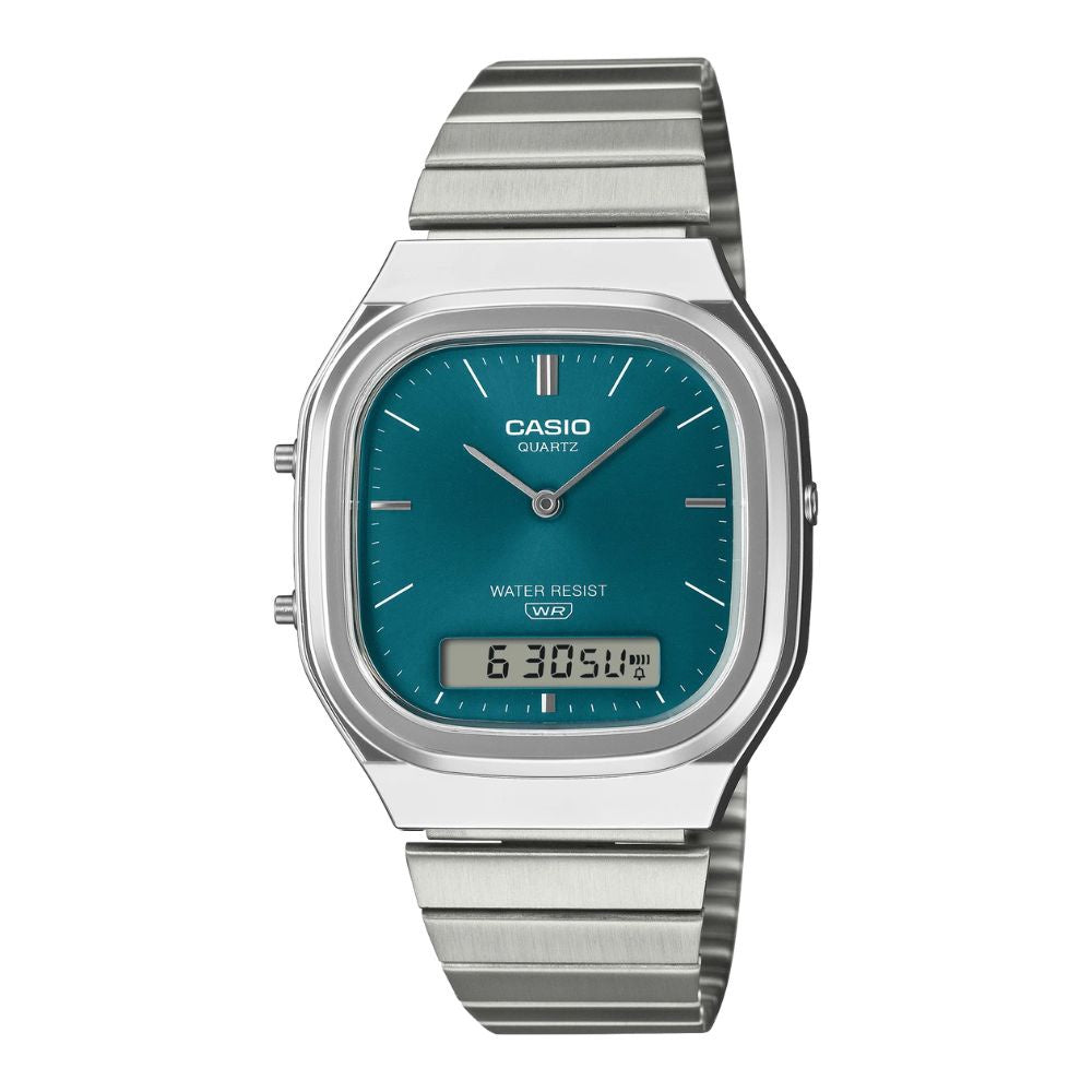 Casio Digital Vintage Style Watch AQ240 - Green