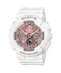 Casio Baby-G Watch BA-130-7A - White & Rose Gold