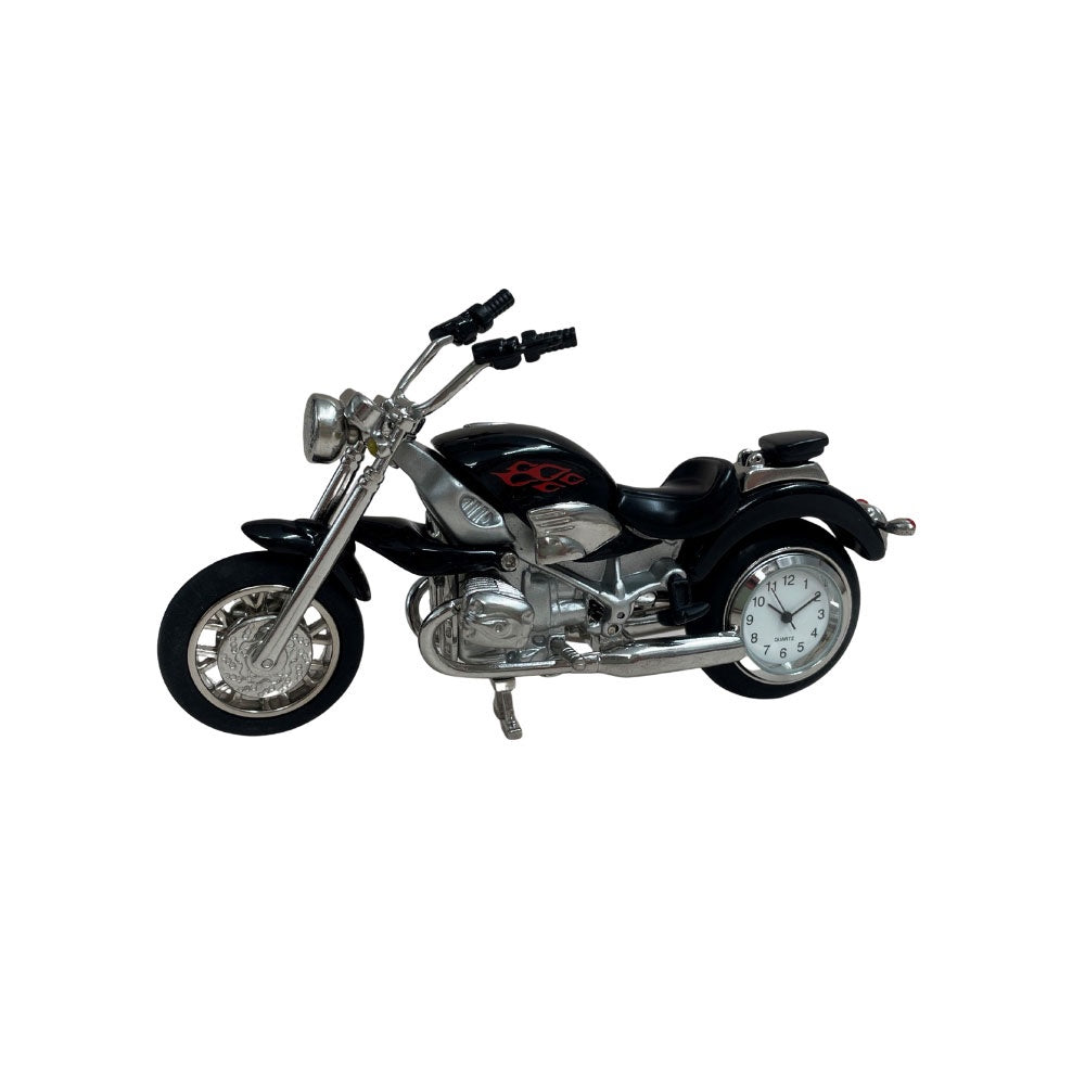 Collectable Clock - Black Motor Bike