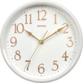 Rhythm Wall Clock 25.5cm - White & Rose