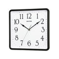Rhythm Wall Clock Square 25.2cm - Black