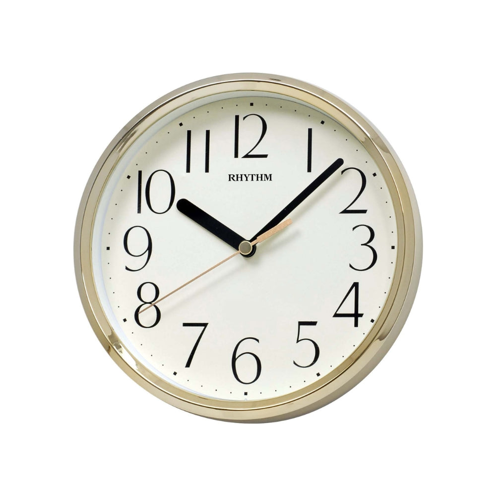 Rhythm Wall/Table Clock 18cm - Gold