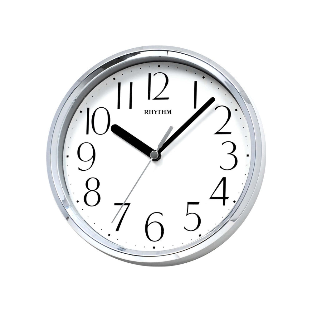 Rhythm Wall/Table Clock 18cm - Silver
