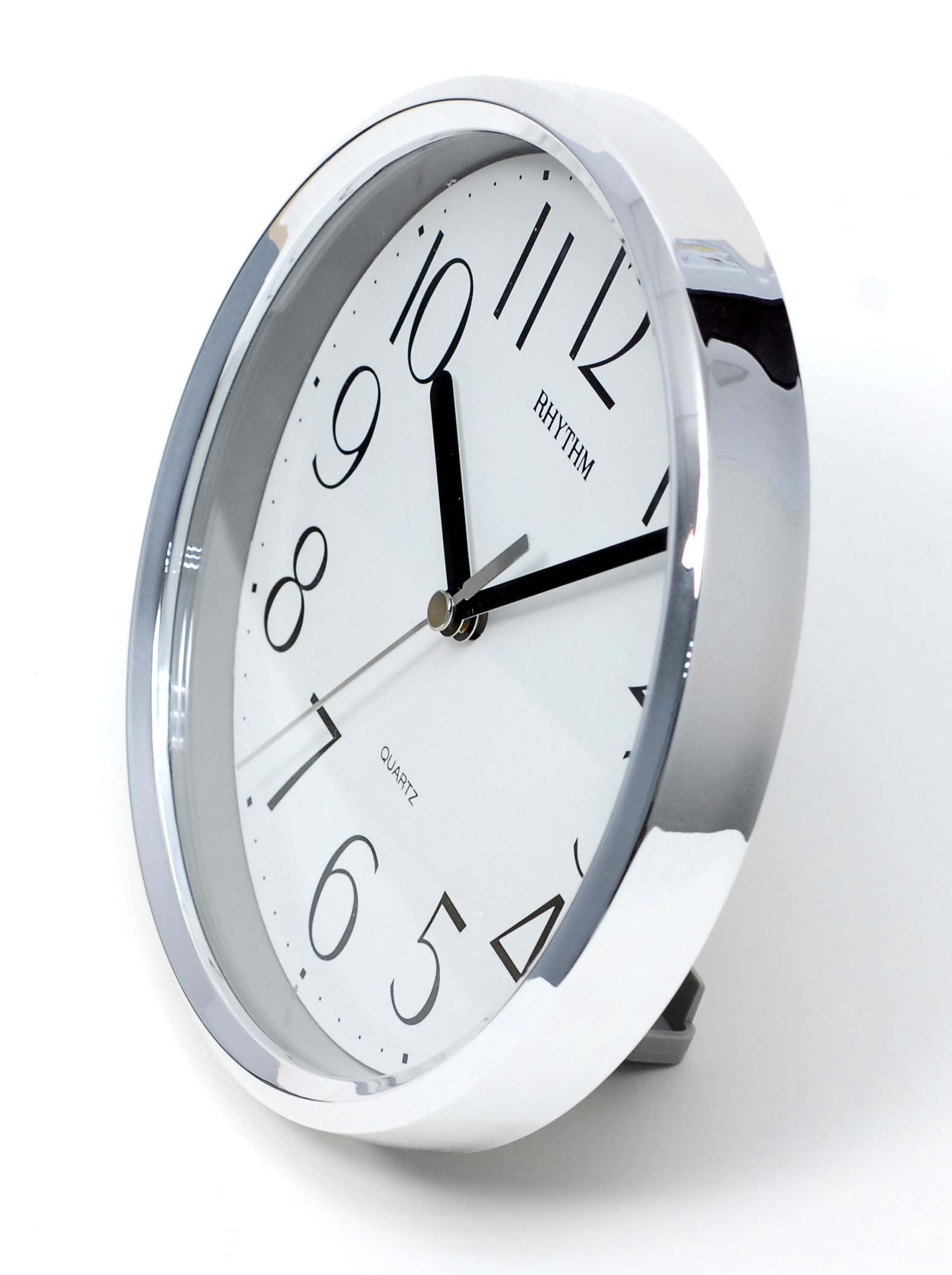 Rhythm Wall/Table Clock 18cm - Silver
