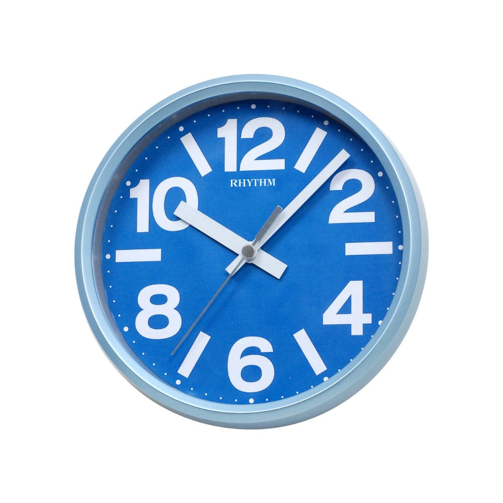 Rhythm Wall/Table Clock 18cm - Blue