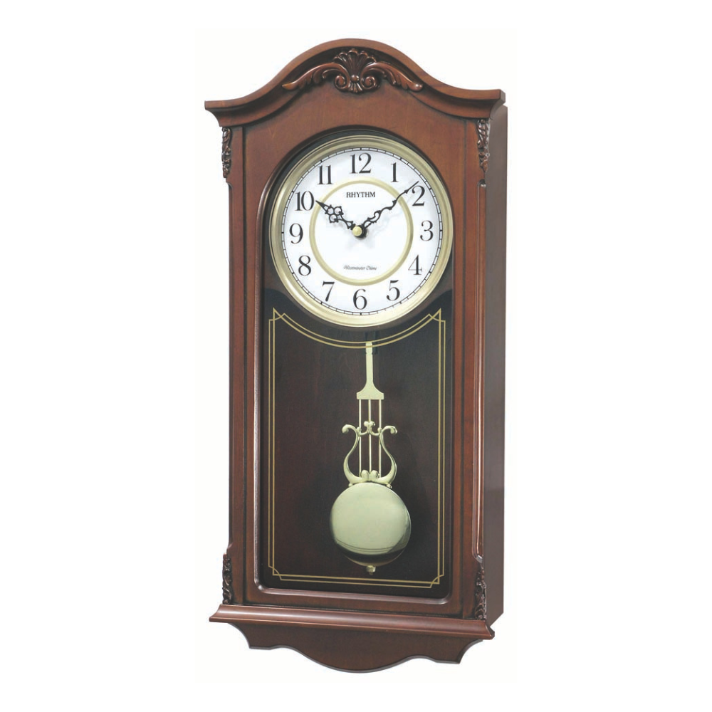 Rhythm Pendulum Wall Clock 23x48.1cm – Westminster Chime