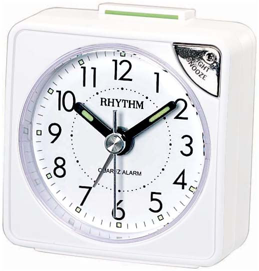 Rhythm Alarm Clock - White