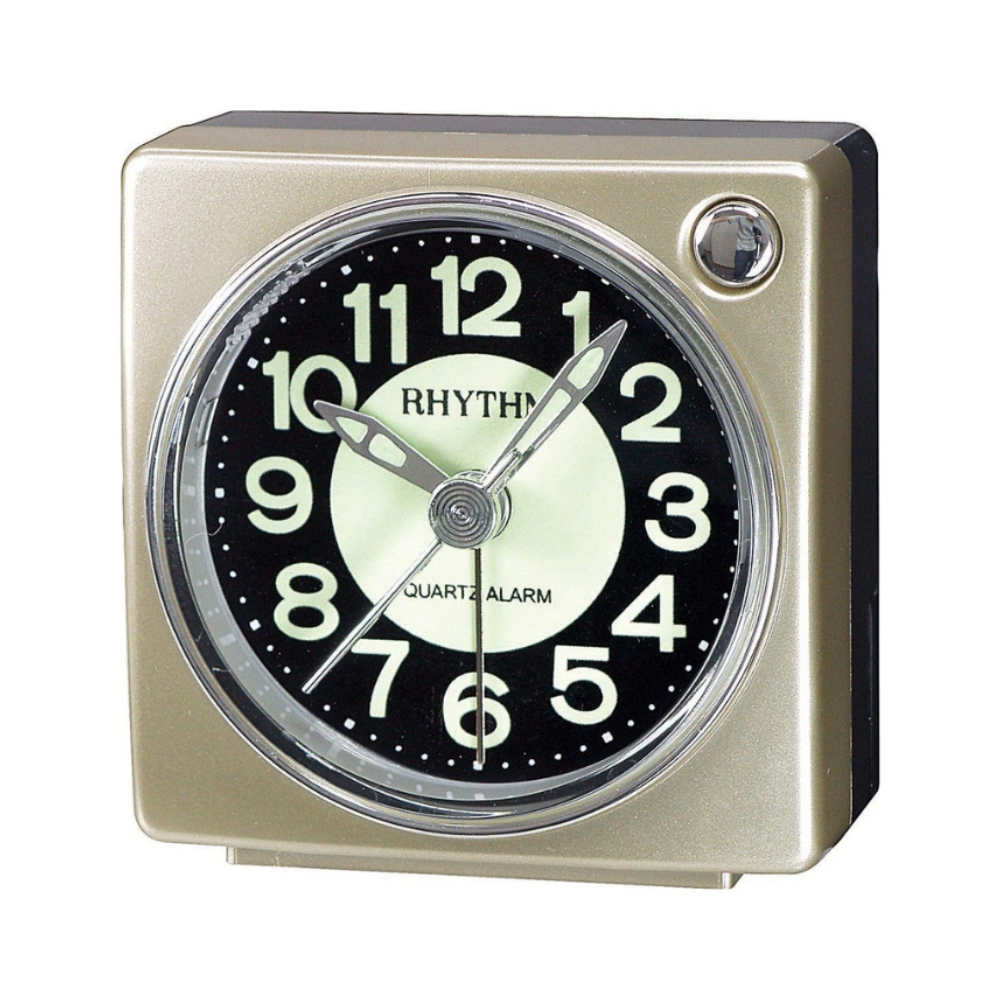 Rhythm Alarm Clock – Luminous Dial Gold