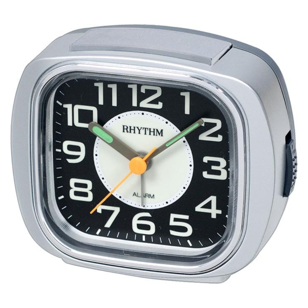 Rhythm Alarm Clock - Super Silent - Silver