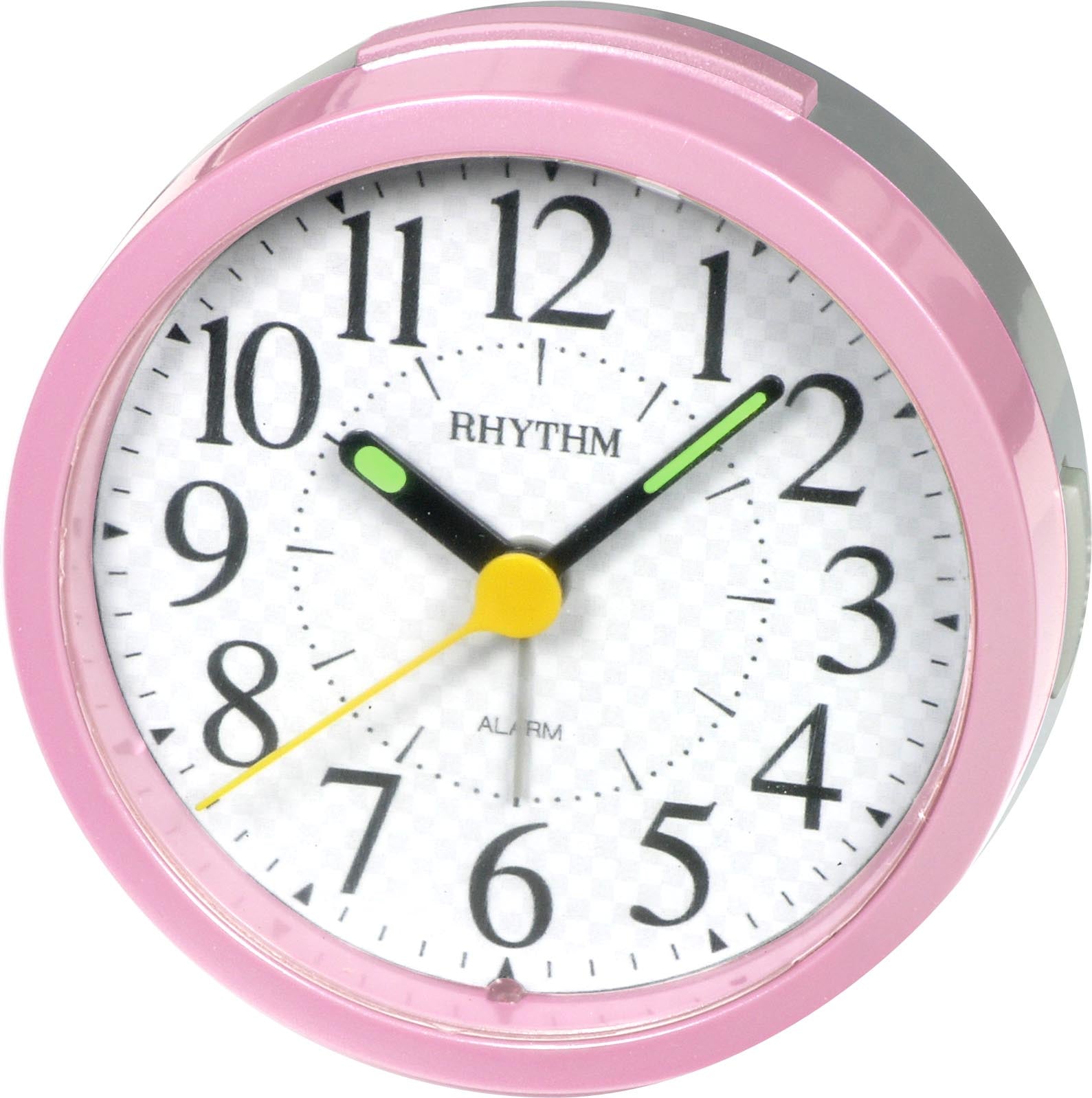 Rhythm Super Silent Alarm Clock - Pink