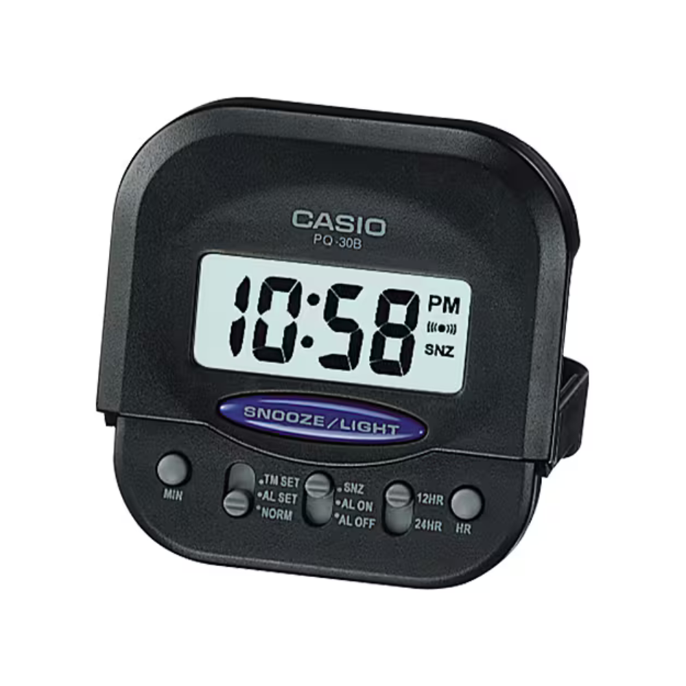 Casio Alarm Clock PQ-30B-1D - Black