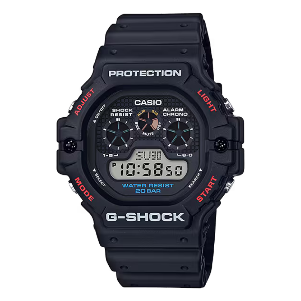 Casio G-Shock Watch DW-5900-1D - Black & Red