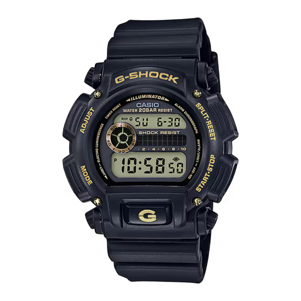 Casio G-Shock Watch DW-9052GBX-1A - Black & Gold