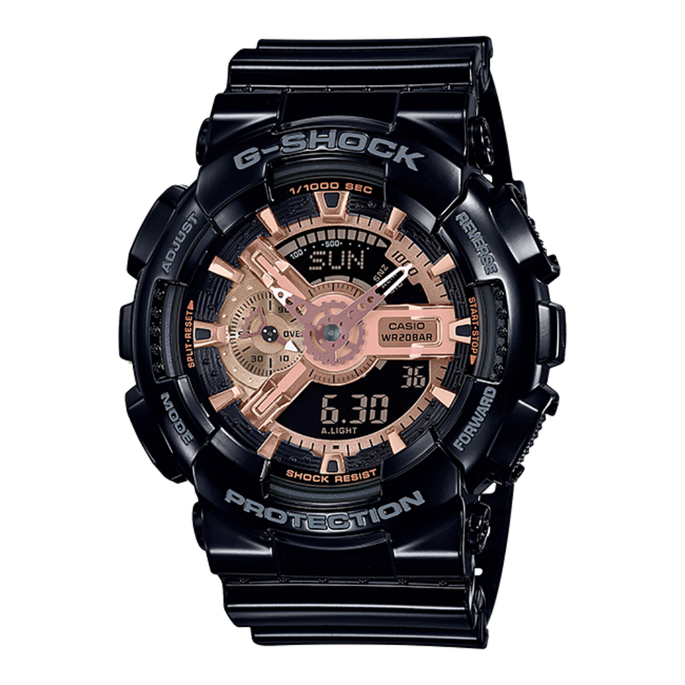 Casio G-Shock Watch GA-110MMC-1A - Black & Rose Gold