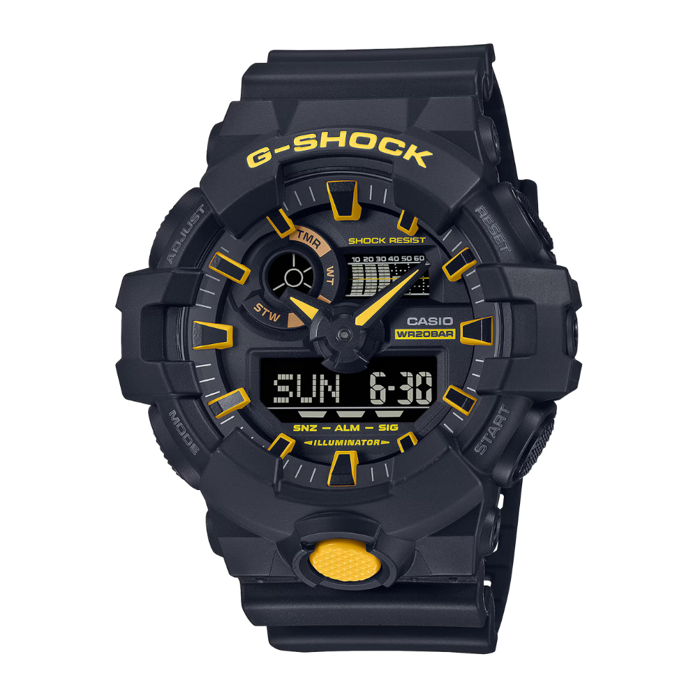 Casio G-Shock Watch GA-700CY-1ADR - Black & Yellow