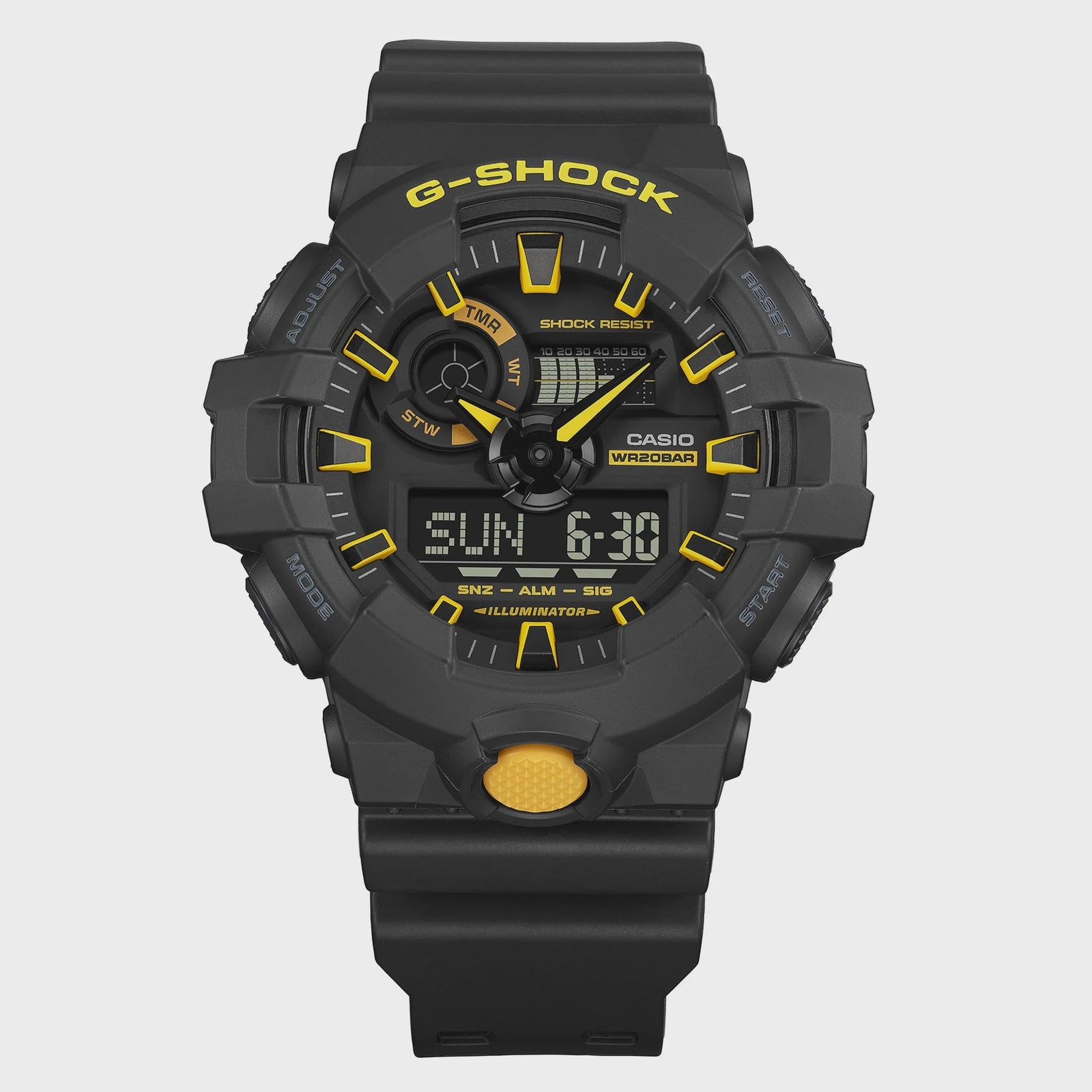 G Shock Black/Yellow Details