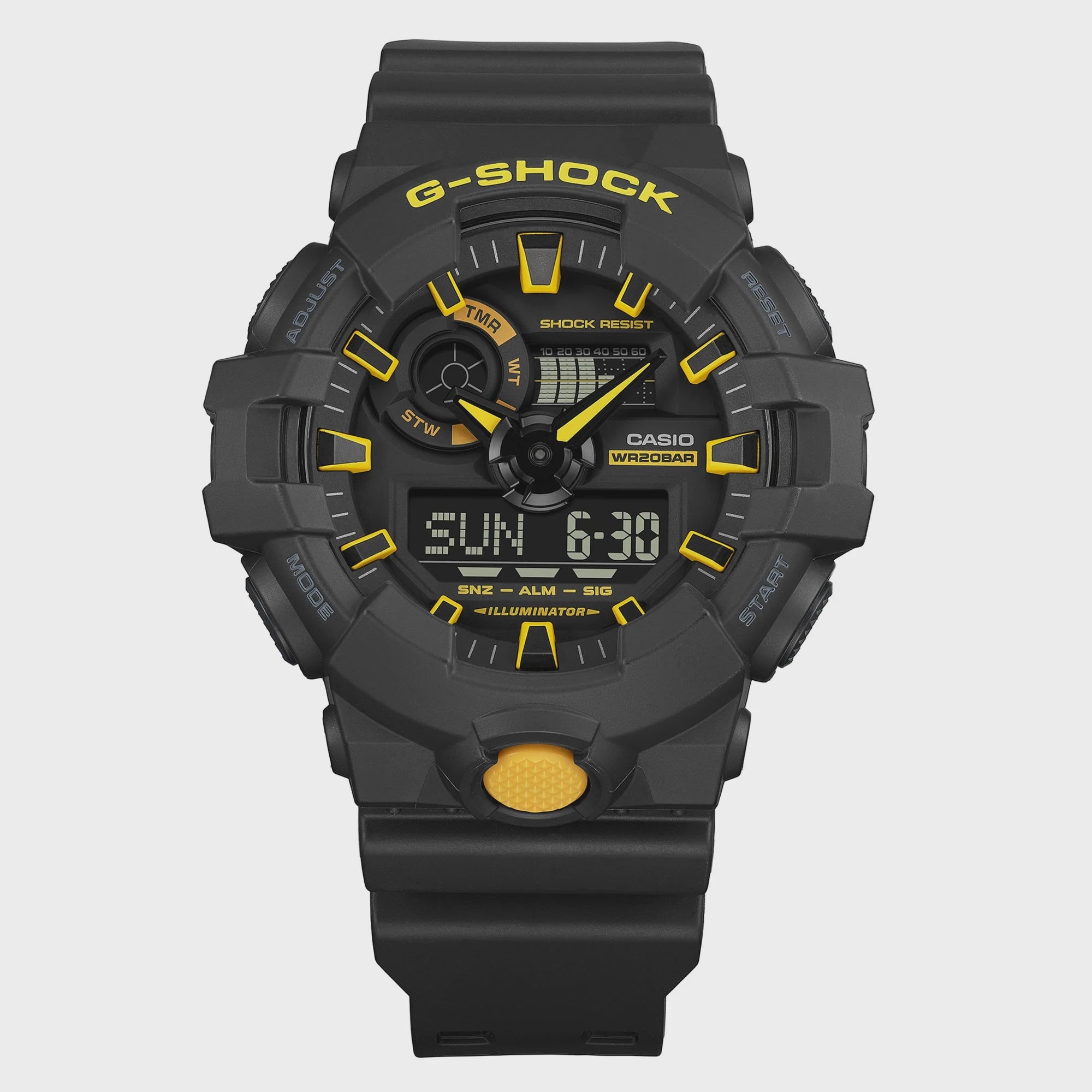 G Shock Black/Yellow Details