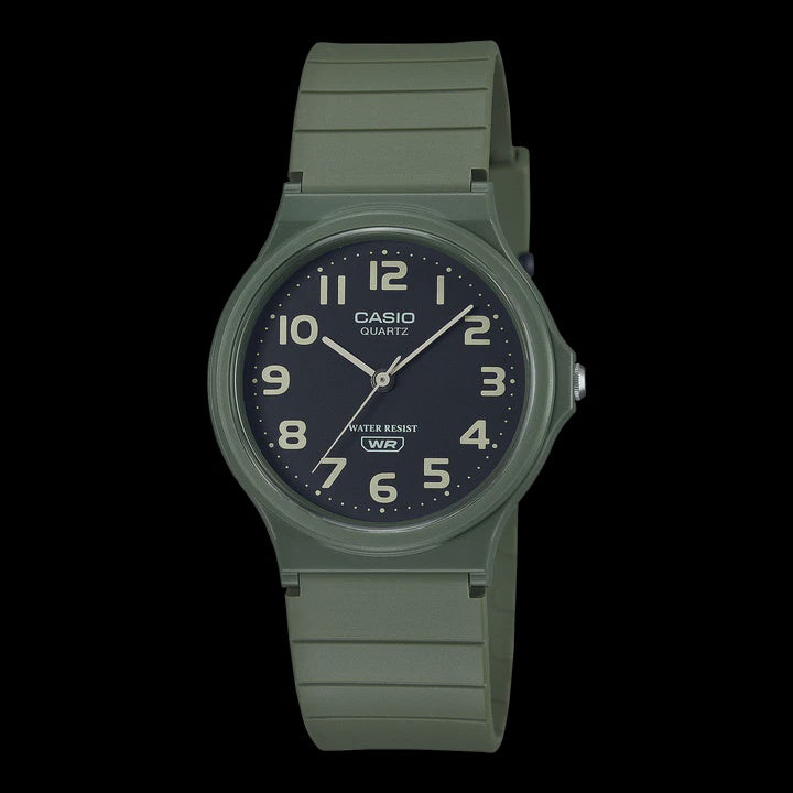 Green Casio Analogue Watch