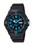 Casio Black and Blue Analogue Watch