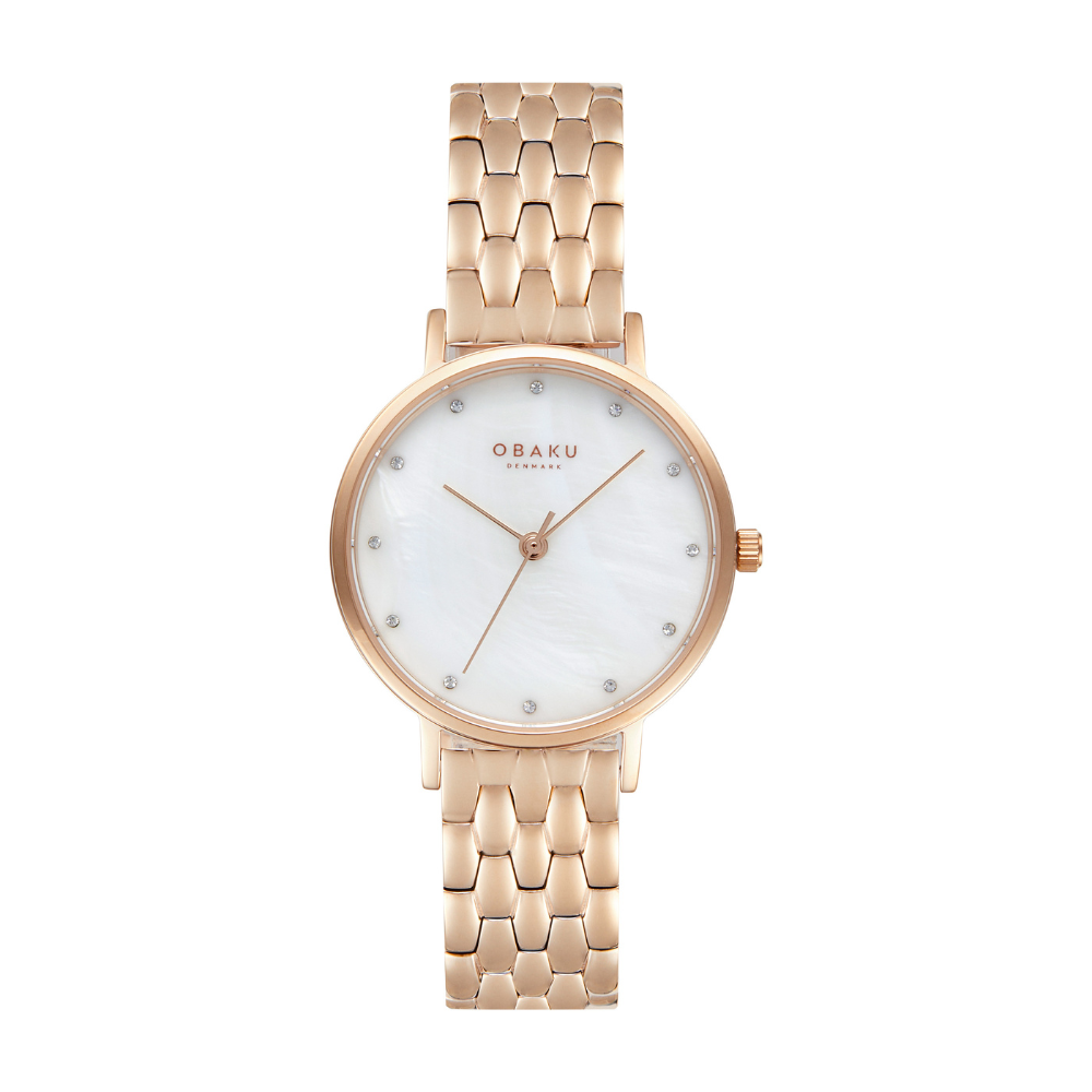 Obaku Ladies Brink Lille Perlemor Fuchsia