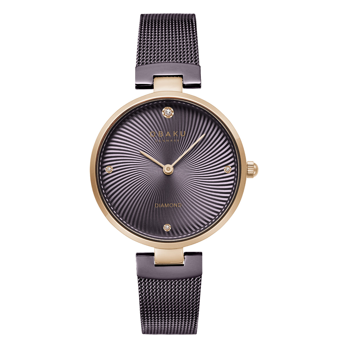 Obaku Ladies Diamant Walnut