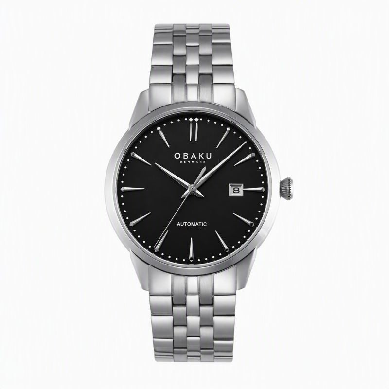 Obaku Gents Automatic Kraft - Black Steel