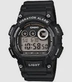 Casio Black Vibrating Alarm Watch