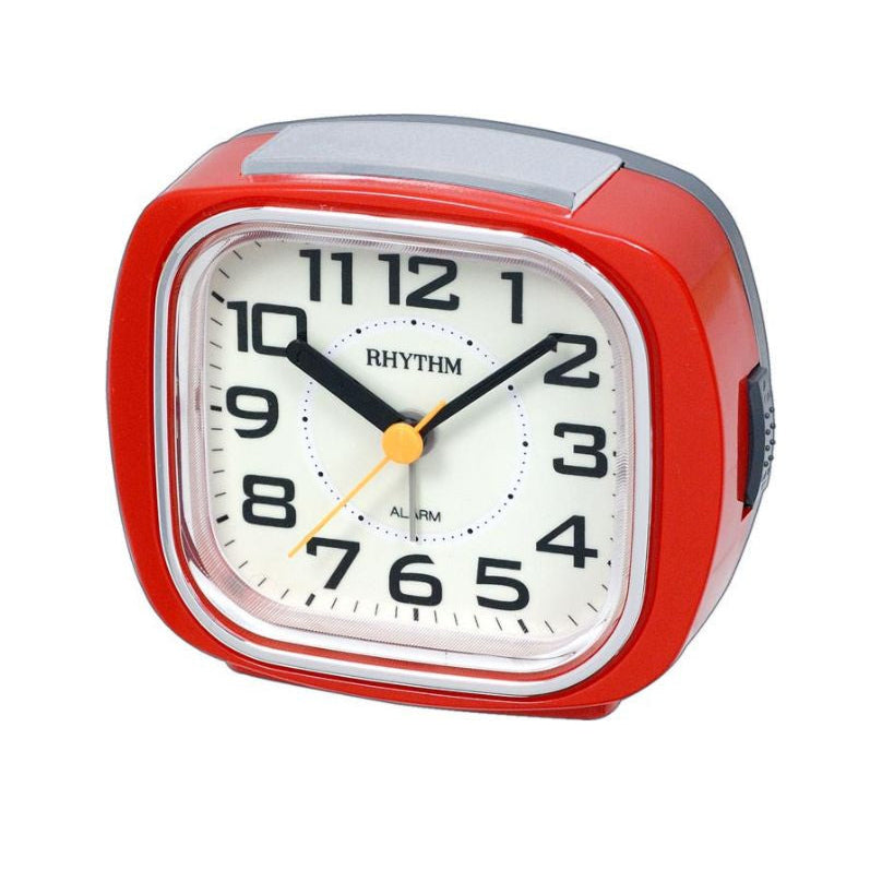 Rhythm Alarm Clock - Super Silent - Red