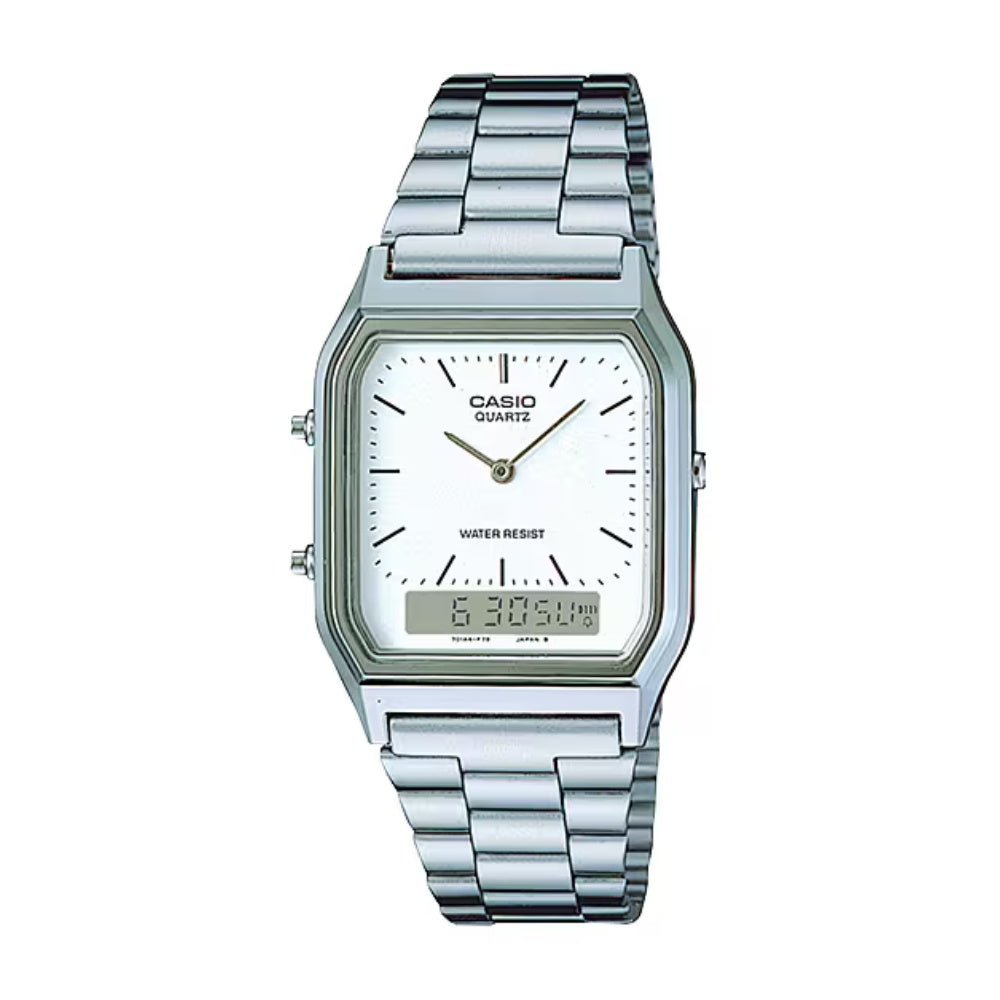 Casio  Vintage Duo Display Watch - Steel