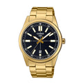 Casio Analogue Watch - Gold with Black Dial