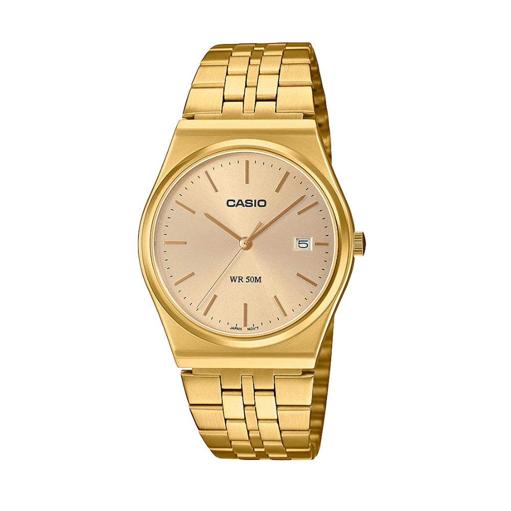 Casio Vintage Analogue Gents Watch - Gold