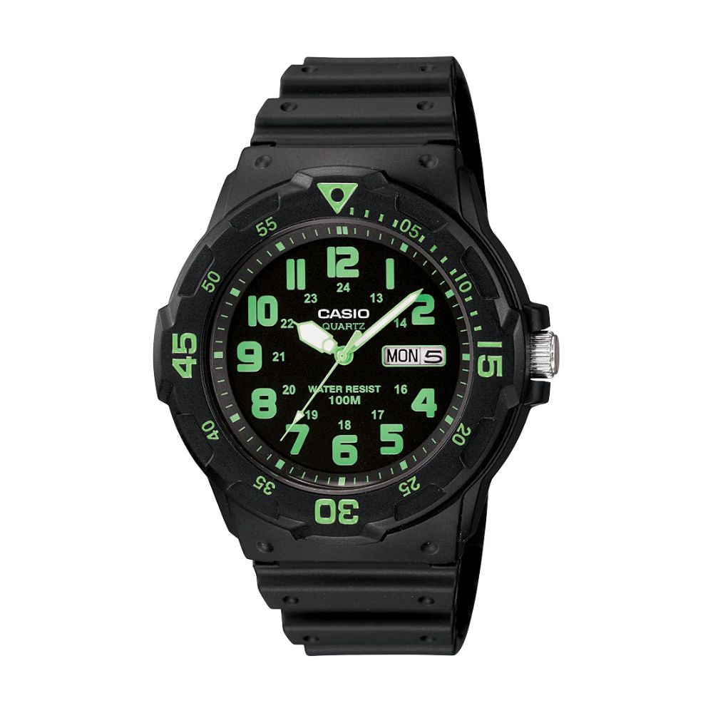 Casio Analogue Watch - Black & Green