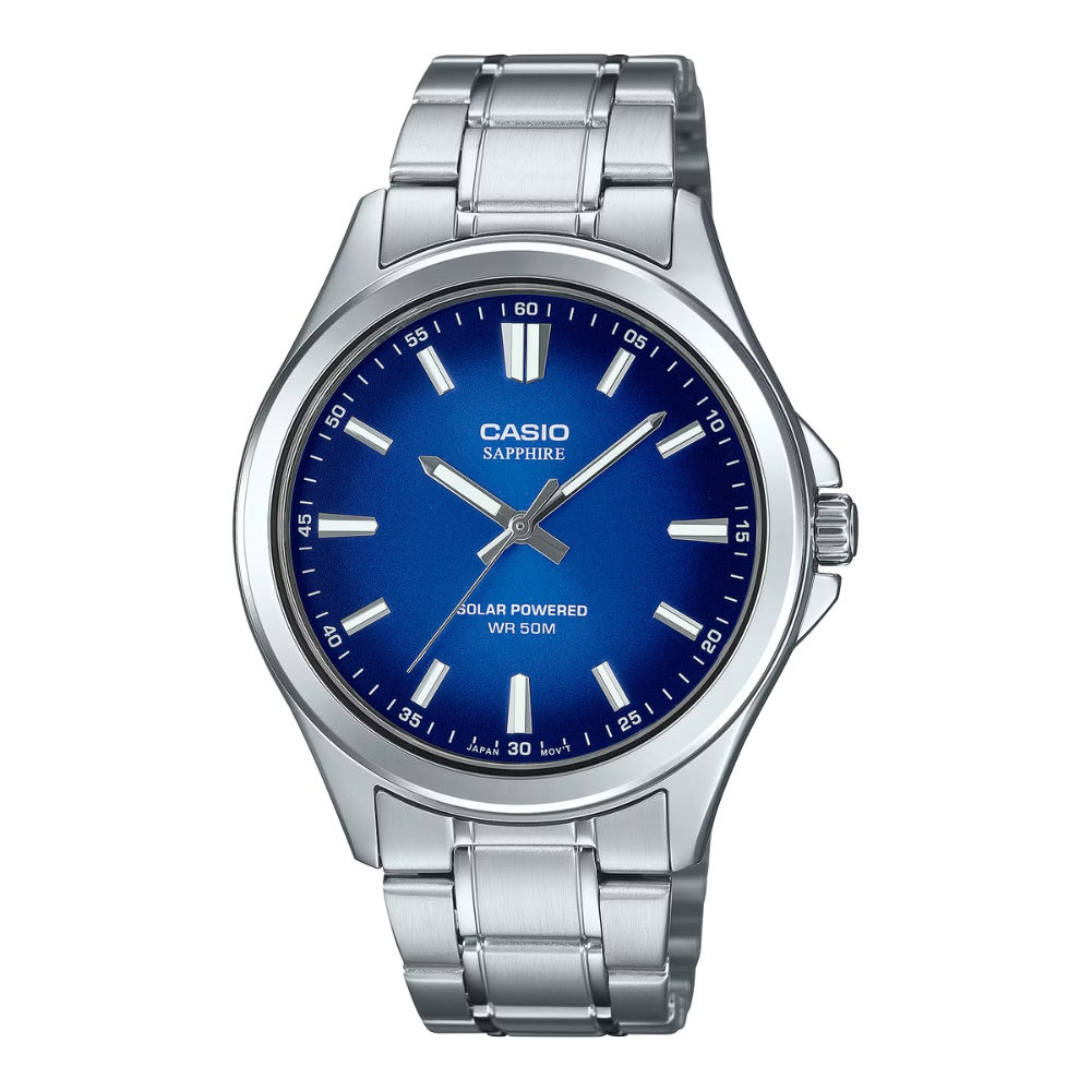 Casio Analogue Watch - Solar Powered - Blue