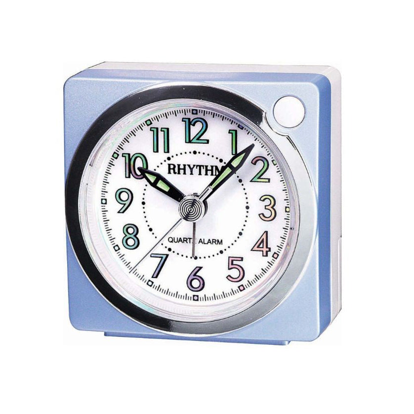Rhythm Alarm Clock - Silky Movement - Blue