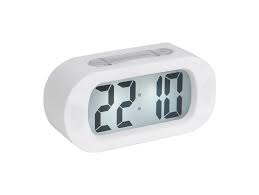 Karlsson White Gummy Alarm Clock