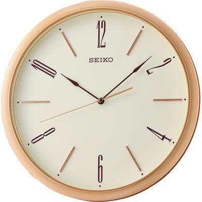 Rose Gold Seiko Wall Clock