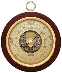 Fischer Mahogany and Brass 170mm Barometer