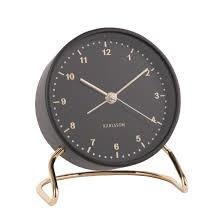 Karlsson Alarm Clock Stylish Black
